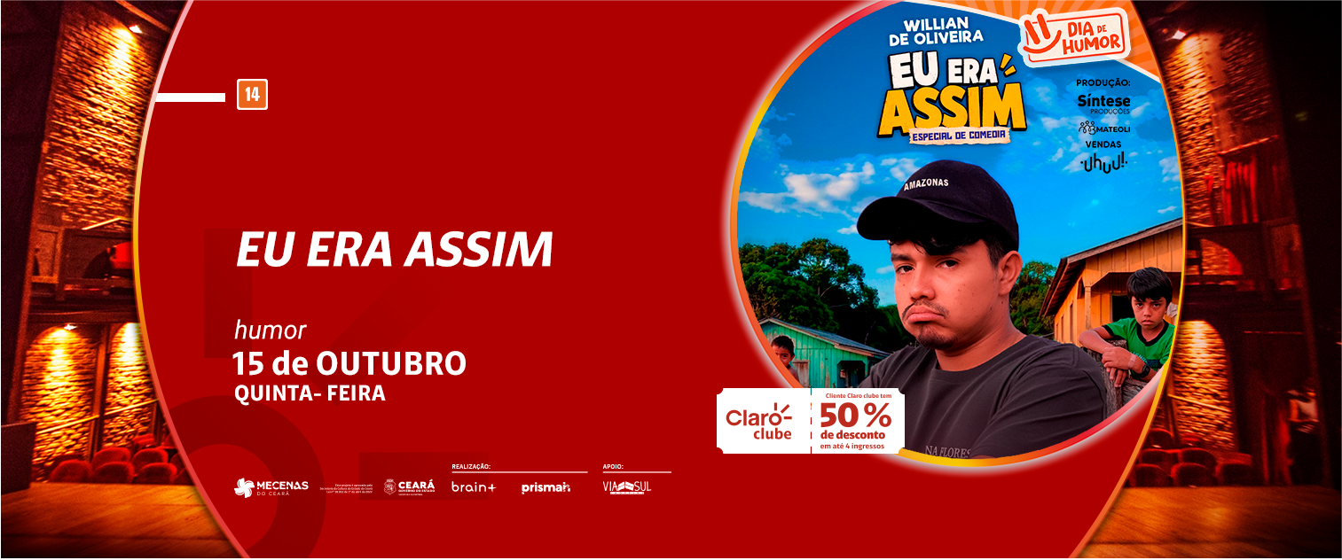 Willian De Oliveira Em “Eu Era Assim”