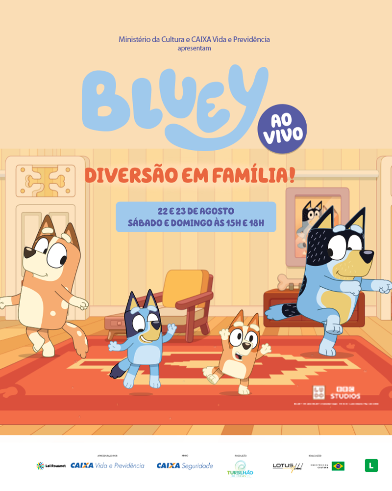Bluey Ao Vivo - Diversão Em Família
